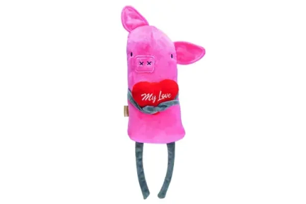 Beeztees Plyšová hračka pro psy Zamilované prasátko 45cm (KF-2400124)