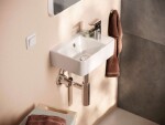 HANSGROHE - Xanuia Q Umývátko 36x25 cm, s přepadem, otvor pro baterii, bílá 60129450
