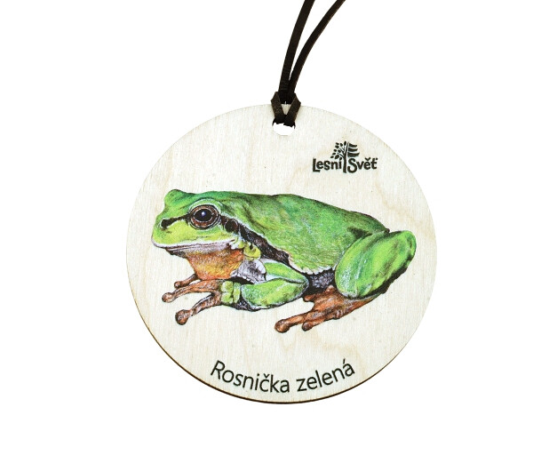 Dřevěná medaile klasik - Rosnička