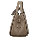 Luxusní dámská kožená kabelka do ruky Roswita, taupe