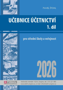 Učebnice Účetnictví I. díl 2026 - Pavel Štohl