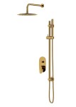CERSANIT - SET B262 podomítkový set INVERTO s vanovou/ sprchovou baterií, zlatá S952-007