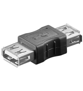 MicroConnect adaptér USB2.0 A (F) - USB2.0 A (F) černá (USBAFAF)