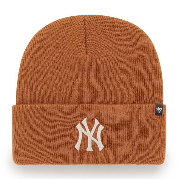 47 Brand Pánská zimní čepice New York Yankees MLB Haymaker '47 CUFF KNIT Burnt Orange