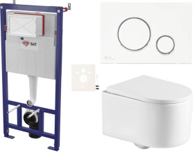 Závěsný WC set do lehkých stěn / předstěnová SAT SIKOSSREX7270K SIKOSSREX7270K