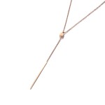 Ocelový náhrdelník Stabile - chirurgická ocel, Zlatá 39 cm + 3 cm (prodloužení)