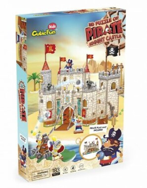 CubicFun 3D puzzle Pirátský hrad 183 ks