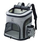 Smart šedo-modrý batoh pro psa | do 6 Kg Barva: Černá, Dle váhy psa: do 6 kg