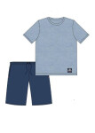 Pánské pyžamo Cornette Wild kr/r modrá melanž