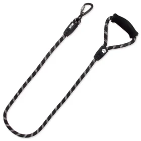 ACTIVE DOG Vodítko Sport L černé / 1,3 x 120 cm / karabina s pojistkou / pěnové madlo (0904-90471)