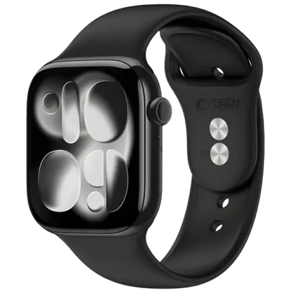Tech-Protect Silicone Strap pro Apple Watch 44/45/46/49 mm černá / Řemínek / silikonový (5906302398805)