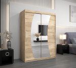 Šatní skříň Abi W0 Barva korpusu: Dub Sonoma, Rozměry: 200 cm, Dveře: Dub sonoma