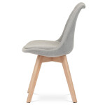 Židle jídelní, lanýžová látka, nohy bukové dřevo