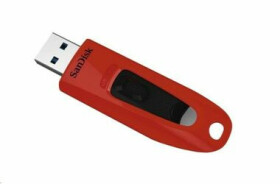 SanDisk Ultra 64 GB červená / Flash Disk / USB 3.0 / čtení: až 100MBs / zápis: 40MBs (SDCZ48-064G-U46R)