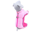 Darila teplá kombinéza pro psa Barva: Růžová, Délka zad (cm): 21, Obvod hrudníku: 30 - 34 cm