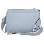 Trendy dámská koženková crossbody kabelka Anita, světle modrá
