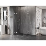 MEXEN/S - Lunar L Duo sprchový kout dveře křídlové 95 x 95, transparent, chrom 834L-095L-095P-01-00