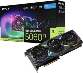 PNY GeForce RTX 5060 Ti ARGB OC 8GB / Grafická karta / 2407 - 2692 MHz / 8GB GDDR7 / 128-bit / 1x HDMI + 3x DP / 650W (VCG5060T8TFXXPB1-O)