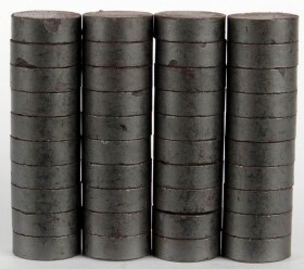 Magnety kulaté 15mm/40ks - šedé