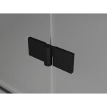 MEXEN/S - Lunar L Duo sprchový kout dveře křídlové pravá 100 x 80, transparent, černá 834L-100P-080L-70-00