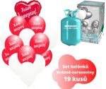 Helium set - červené balónky KRÁSNÉ NAROZENINY - Balonky.cz Helium set - červené balónky KRÁSNÉ NAROZENINY - Balonky.cz