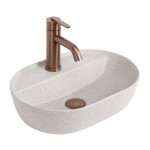 REA - Umyvadlo na desku Aura 42 Sandy REA-U3226