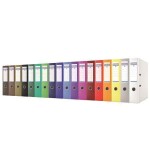 Pákový pořadač "Rainbow", žlutý, 75 mm, A4, PP/karton, DONAU