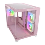 COUGAR FV150 ARGB růžová / PC skříň / micro-ATX / mini-ITX / tvrzené sklo / bez zdroje (CGR-2QA6P-RGB)