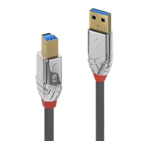 Lindy Cromo Line USB 3.0 A-B šedá / USB kabel / USB-A - USB-B / 3 m / 5 Gbit/s (36663)
