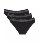 Dámské kalhotky Feel of Modal Tai 3P - BLACK - černá 0004 - TRIUMPH BLACK XL