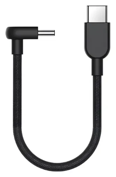 Xiaomi USB-C to USB-C opletený kabel 10cm tmavě šedá / Datový kabel / 60W / 3A / 20V (73615)