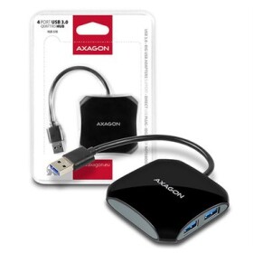AXAGON HUE-S1B černá / 4x USB3.0 QUATTRO Hub (HUE-S1B)