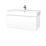 Dřevojas - Koupelnová skříňka VARIANTE SZZ 85 umyvadlo Glance - N01 Bílá lesk / L01 Bílá vysoký lesk 261870