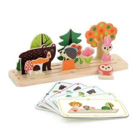 Vilac Dřevěná logická hra Postav to správně! Les