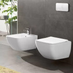 VILLEROY & BOCH - Venticello Závěsné WC se sedátkem SoftClosing, DirectFlush, CeramicPlus, alpská bílá 4611RLR1