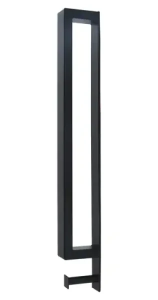 Spirella WILMA matná černá / Nástěnný držák na ručníky / ocel / 46 cm
