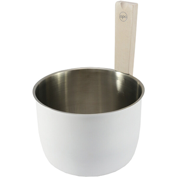 Matné vědro do sauny - bílá, 5l