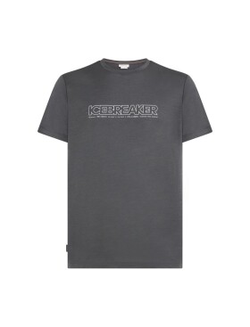 ICEBREAKER Mens Merino 150 Tech Lite SS Tee IBCoordinates, Obsidian velikost: S
