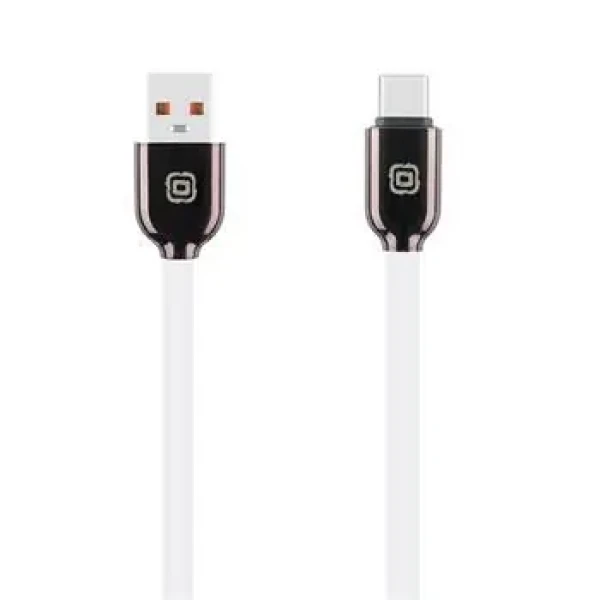 OBAL:ME Sleek USB-A/USB-C kabel White (57983125497)
