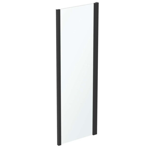 IDEAL STANDARD - Connect 2 Pevná boční stěna 90 cm, černá/čiré sklo K9374V3