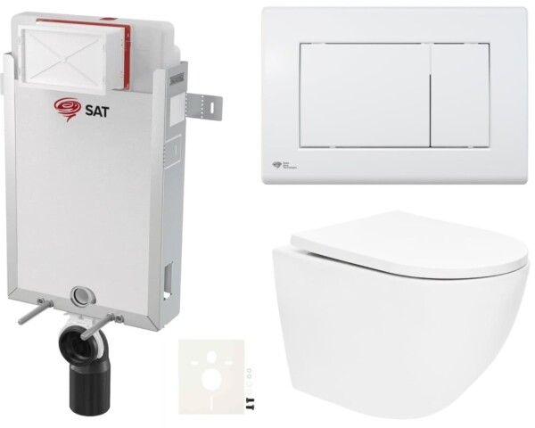 Závěsný WC set k zazdění SAT SIKOSZTOR6720 SIKOSZTOR6720
