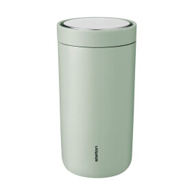 Stelton Nerezový termohrnek To Go Click Minty Moss 200 ml, zelená barva, kov