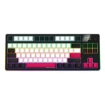 Lorgar KBP70TKLW (CZSK) černá/červená / bezdrátová herní klávesnice 75% / CZSK / 2.4GHz / BT 5.0 / RGB (LRG-KBP70TKLW-BK-CS)