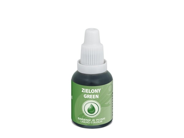 Airbrush barva tekutá Food Colours Green (20 ml) Zelená