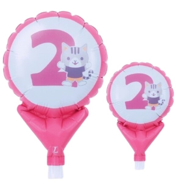 Balónek číslo 2 zvířátko 10 cm x 15 cm Balónek číslo 2 zvířátko 10 cm x 15 cm