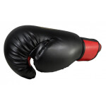Boxerské rukavice MASTERS - RPU-2A 01152-0302 černá/červená + 6 uncí