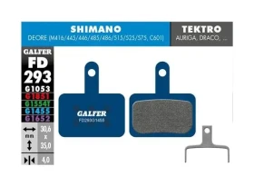 Brzdové destičky Galfer FD293 - Galfer FD293 Road G1455 brzdové destičky pro Shimano/Tektro/TRP