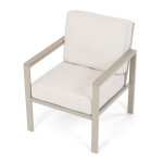 Zahradní sestava, kov, béžová, AZS-B1405 CRM