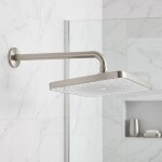 REA - Obdélníková dešťová sprcha JS-032 Brushed Nickel REA-P0394