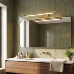 Koupelnové nástěnné LED svítidlo SWE020-1W 60cm Gold OSW-20119